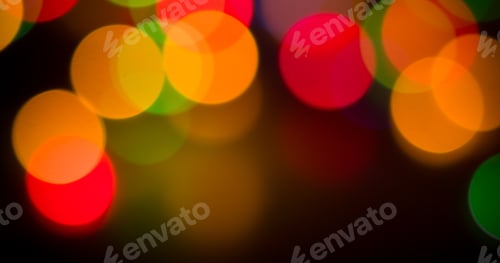Preview: Lights Blurred Bokeh Background From Christmas Night Party For Your Design