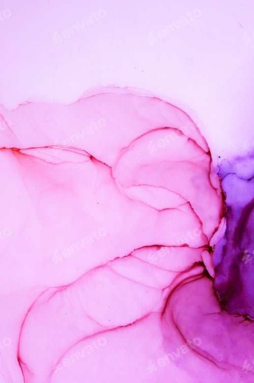 Preview: Abstract Pink and Purple Ink Wash Background