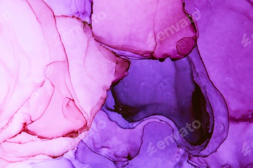 Preview: Abstract Fluid Art Background in Pink and Purple