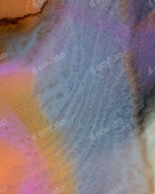 Preview: Resin. Closeup Of The Painting. Colorful Abstract Painting Background. Highly-Textured Oil Paint