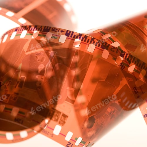 Vista previa: 35 Mm Film Background. Close Up . Small Dof