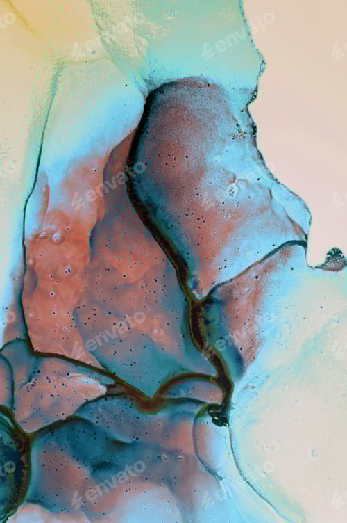 Preview: Ink, Paint, Abstract. Closeup Of The Painting. Colorful Abstract Painting Background