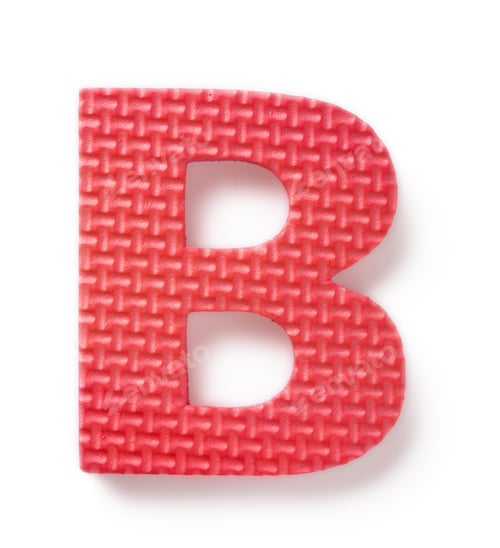 Preview: Letter B Isolated On The White Background