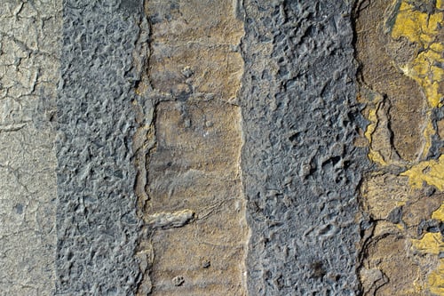 Preview: Yellow Stripe On Asphalt. American Road