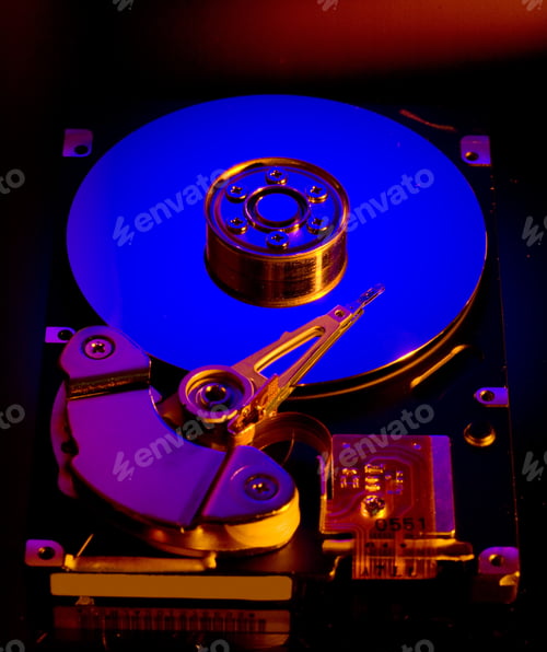 Preview: Close Up View Of The Detail Of Hdd