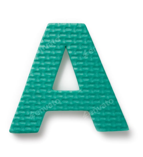 Preview: Letter A Isolated On The White Background