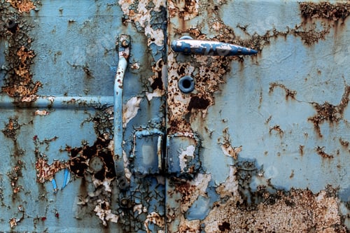 Preview: Old Rust Background. Blue Paint. Grunge Texture