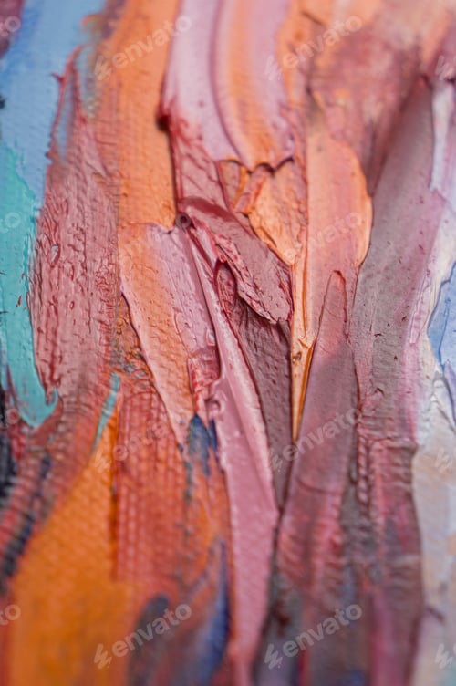Preview: Abstract Painting Texture with Thick Brushstrokes