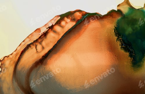 Preview: Ink, Paint, Abstract. Closeup Of The Painting. Colorful Abstract Painting Background