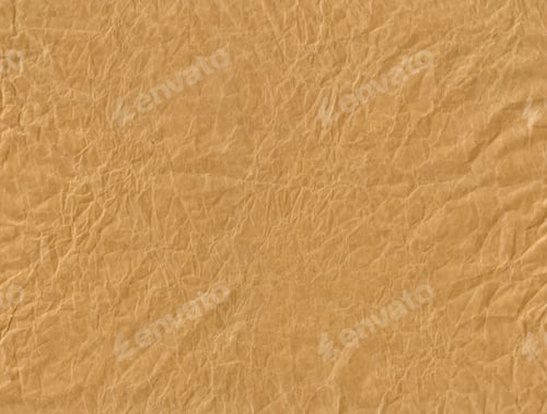 Preview: Brown Crumpled Paper. Vintage Paper Background