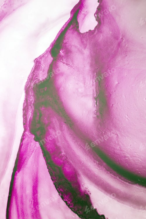 Preview: Abstract Pink and Green Ink Swirls Background