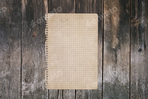 Preview: Old Paper On Wood. Vintage Page. Rustic Style