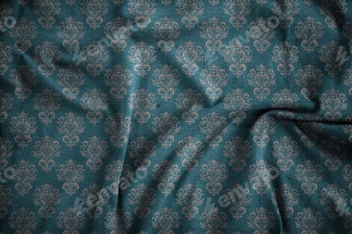 Preview: Blue Crumpled Fabric