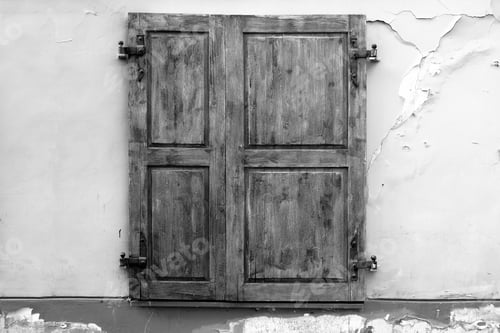 Preview: Old Window. Grey Abstract Background