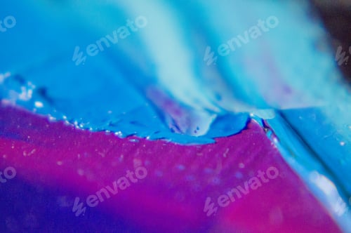 Preview: Fragment. Multicolored Texture Painting. Abstract Art Background. Oil On Canvas. Rough Brushstrokes