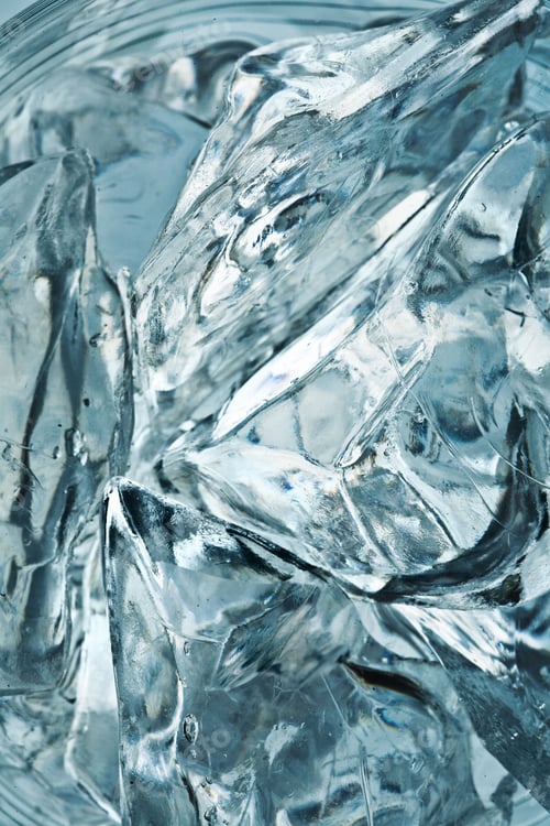 Preview: Close Up View Of Some Ice Pieces In Water