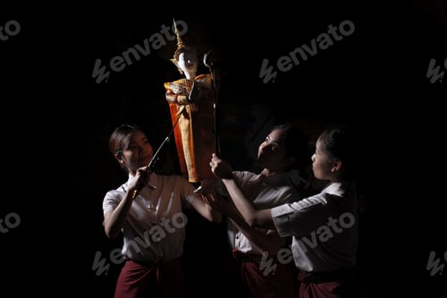 Preview: Thai Puppet Show Performing A Show Thai Culture Is Beautiful And Delicate, Which Is Very Rare In