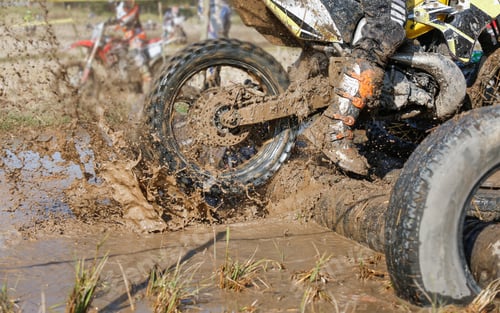 Preview: Two Stroke Engine Enduro Bike In Muddy Track