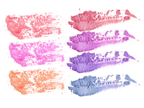 Preview: Cosmetic Color Make Up Powder On White Background
