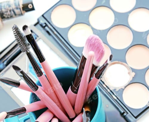 Preview: Vintage Make Up Set And Make Up Colors Palette