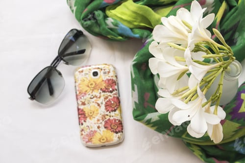 Preview: Accessory Colorful Fashion Woman Prepare Relax On White