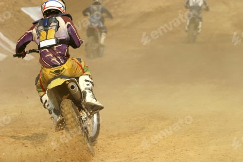 Preview: Motocross Bike Increase Speed In Track