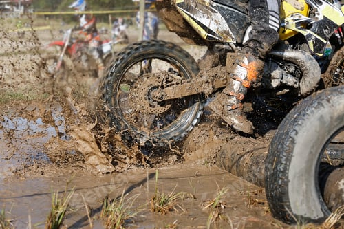 Preview: Two Stroke Engine Enduro Bike In Muddy Track