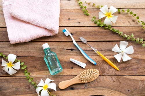 Preview: Toothbrush ,Toothpaste ,Mouthwash Health Care For Oral Cavity With Terry Cloth Health Care For Body