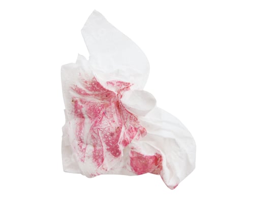 Preview: Used Tissue Paper Isolate (Clipping Path)