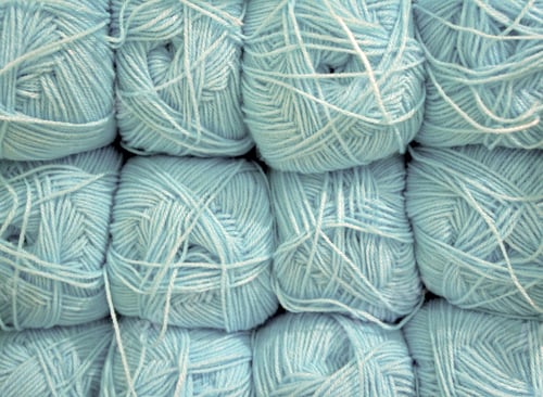 Preview: Close Up Shot Of Blue Pastel Tone Yarn Balls