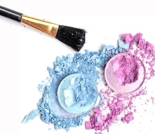 Preview: Eyeshadow With Brush Isolated On White