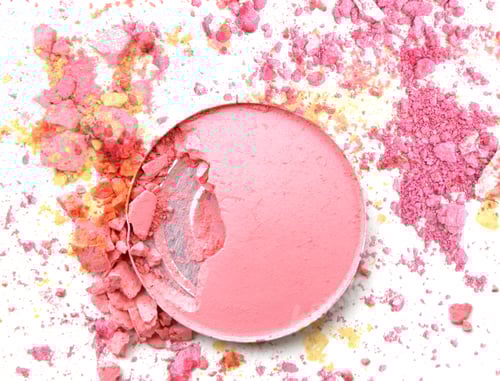 Preview: Crushed Eyeshadow On White Background