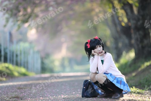 Preview: Asian Schoolgirl With Nature