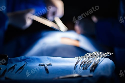 Preview: Medical Instruments and Surgeons Performing Operation in Hospital