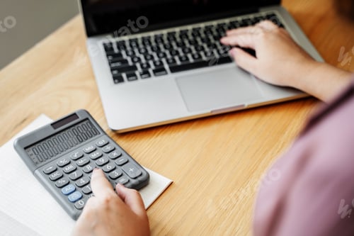 Preview: Business Sales Consultant Working In Data Documents At Modern Office.