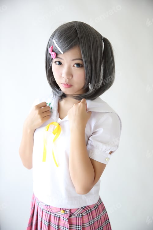 Preview: Portrait Of Asian School Girl