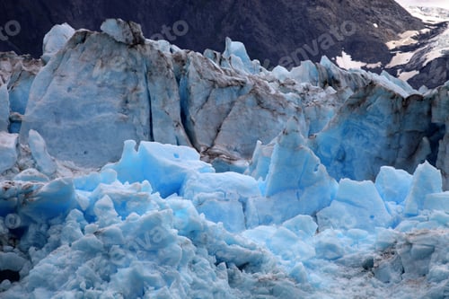 Preview: An Arctic Glacier Coast In The Mountains In Alaska