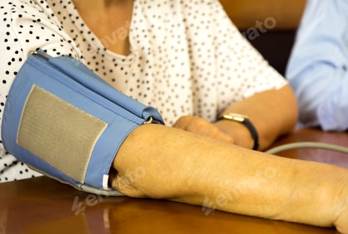 Preview: Checking Old Woman Patient Arterial Blood Pressure In Hospital
