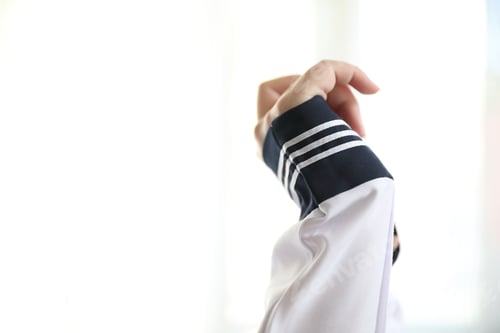 Preview: Portrait Japanese School Girl Dressing In White Tone Bed Room