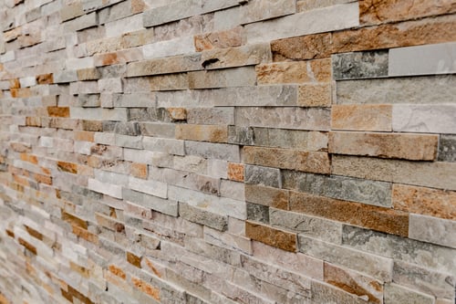 Preview: A Closeup Of A Wall With Red And Gray Bricks