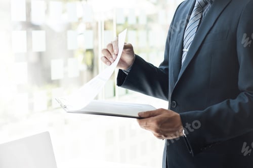 Preview: Business Male Manager Discussion Ideas And Analyzing Business Plan At Workplace