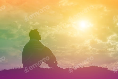 Preview: Man In The Sunset