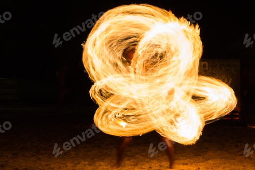 Preview: Man Fire Show On The Beach ,Koh Kood ( Kood Island ) Thailand