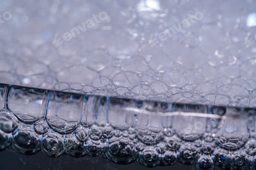 Preview: A Closeup Shot Of The Bubbly Fresh And Cold Soda In The Glass