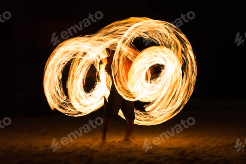 Preview: Man Fire Show On The Beach ,Koh Kood ( Kood Island ) Thailand