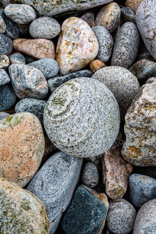 Preview: A Closeup Shot Of Many Pebble Stones - Perfect For Background