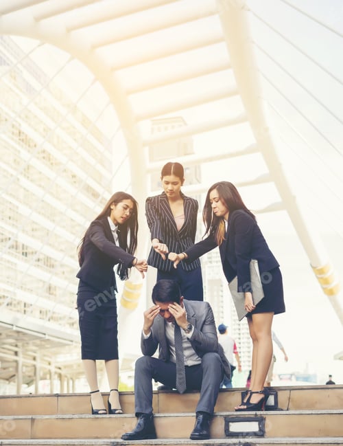 Preview: Business Man Did Something Fault And Business People Complain Him.