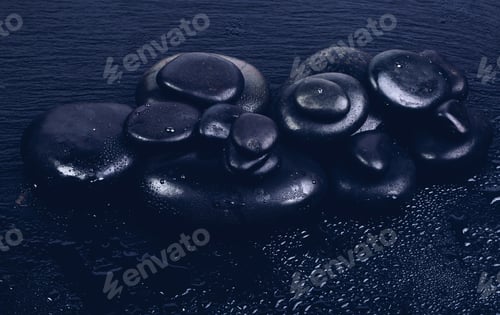 Preview: A Closeup Shot Of A Pile Of Smooth Therapy Rocks