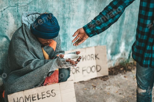 Preview: The Beggars Sit On The Side Of The Road And Have Money.