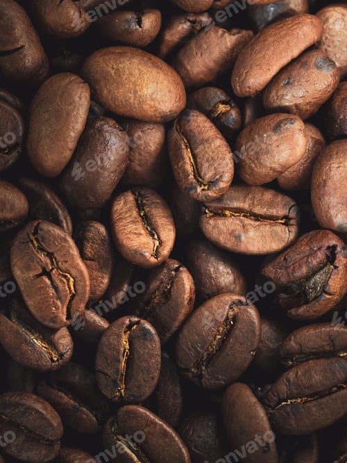 Preview: A Closeup Shot Of Fresh Coffee Beans-Coffee Texture